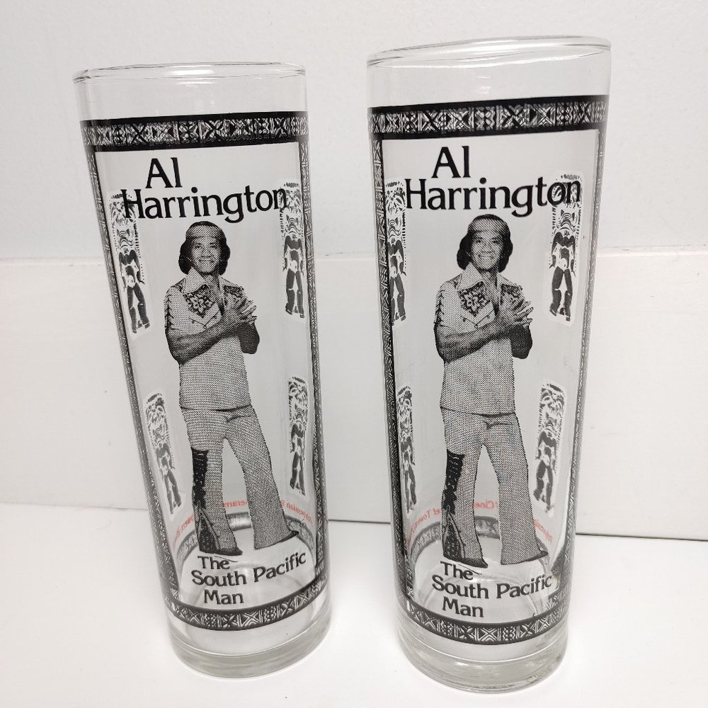 Al Harrington Glasses Vintage Polynesian Palace